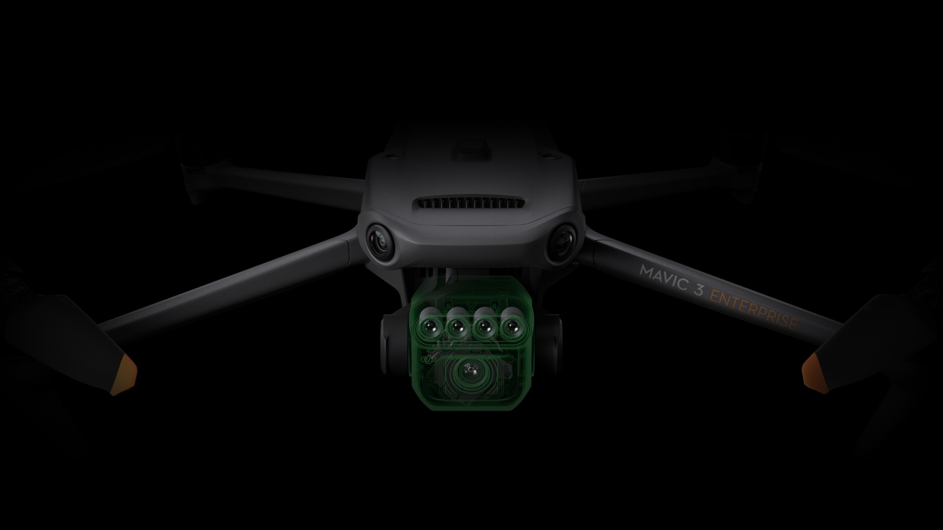 Sistema de cámaras RGB y multiespectral del DJI Mavic 3M